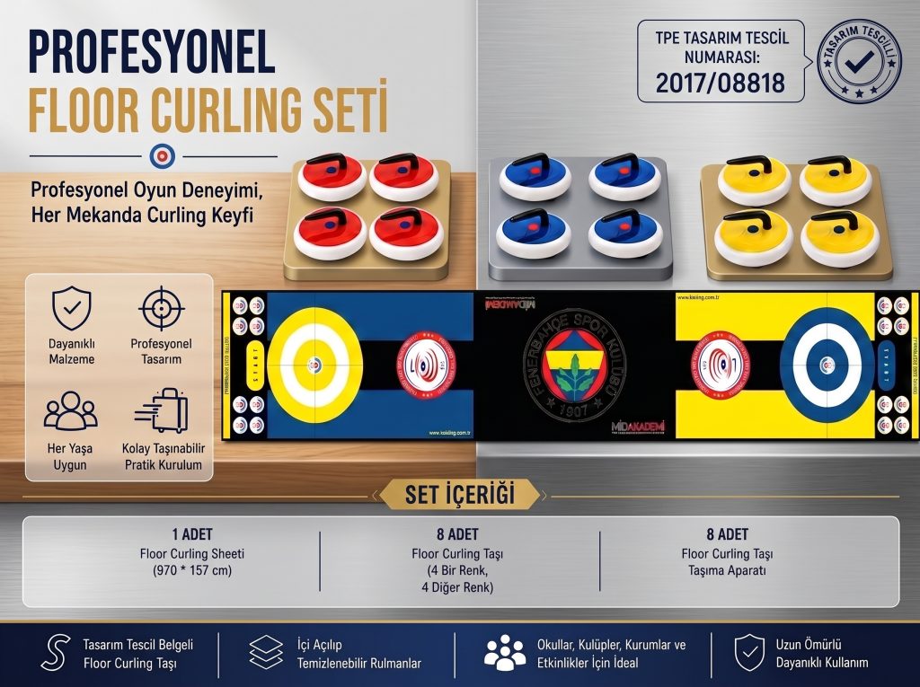 profesyonel floor curling seti